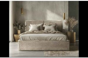 Upholstered bed 180x200 - Chiara (With storage box)