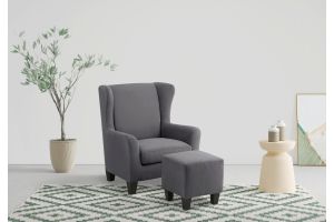 Креслo - Chilly with a footstool grey