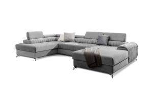 U shape sofa - Lacante (Pull-out bed with storage box)