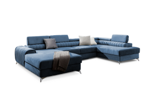 U shape sofa - Lacante (Pull-out bed with storage box)