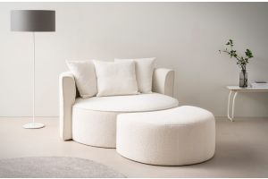 Chair - Isalie Love Chair wit footstool