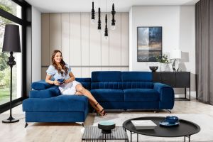 Corner sofa - Laurence (Pull-out with storage box)