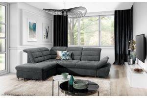 Ecksofa XL - Roma (Pull-out bed with storage box)