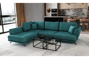Corner sofa - Larde (Pull-out bed with storage box)