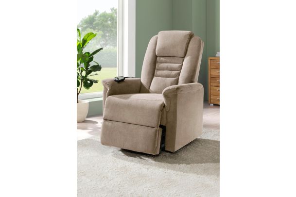 TV chair - TV armchair with motor and lift aid - beige