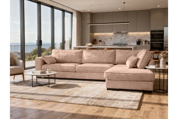 Corner sofa - Brussels  (beige)