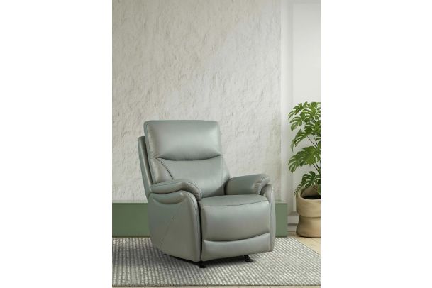 Leather TV chair - Leather TV armchair with XXL seating comfort and stand-up aid