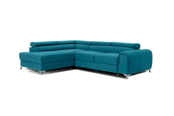 Corner sofa - Laurence (Pull-out bed with storage box)