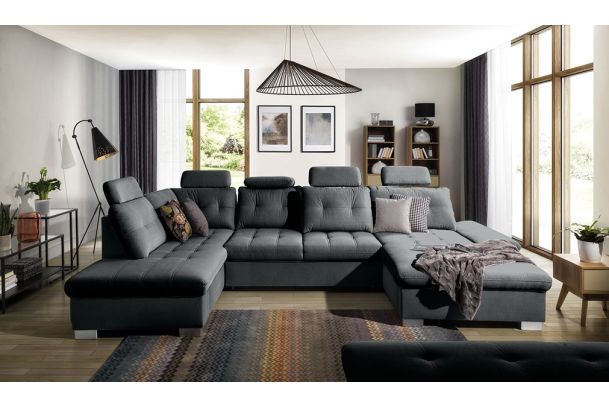 U shape sofa - Cremona (Pull-out with storage box)