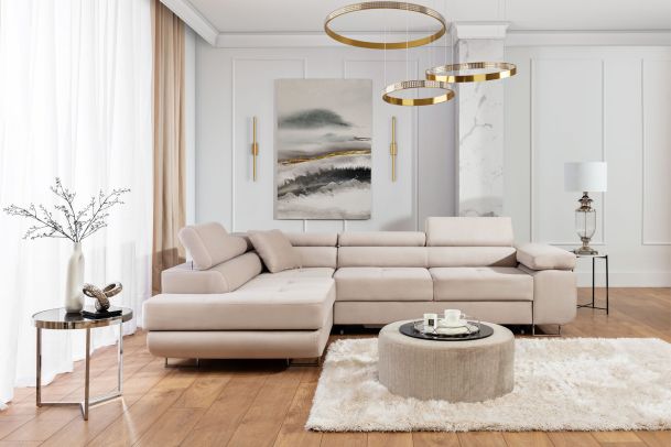 Corner sofa - Anton (Pull-out bed with storage box)