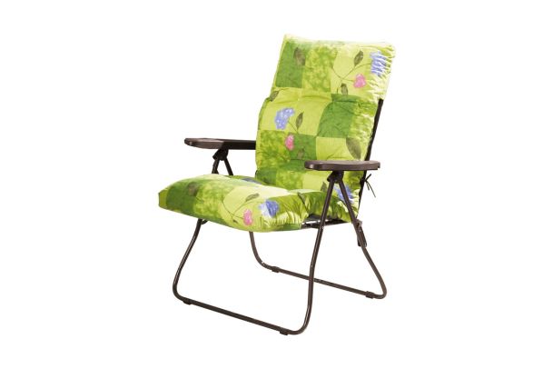 Уличная Мебель - High-back foldable chair with cushion