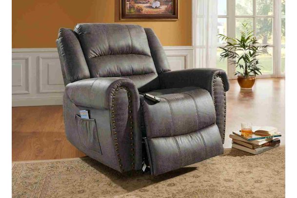 TV chair - Recliner chair with stand-up aid and remote control