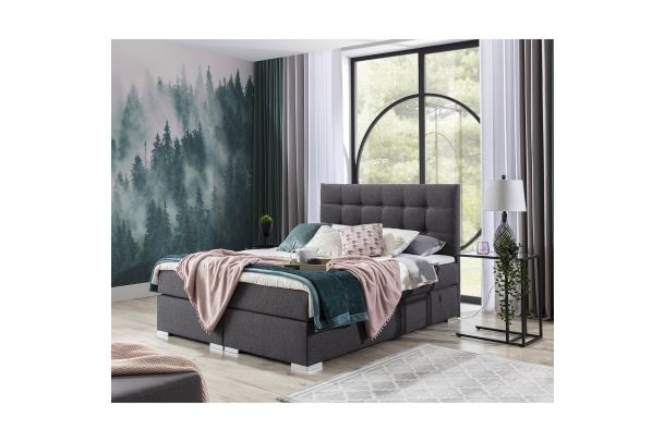 Boxspring bed 140x200 - Inez (Pull-out bed)