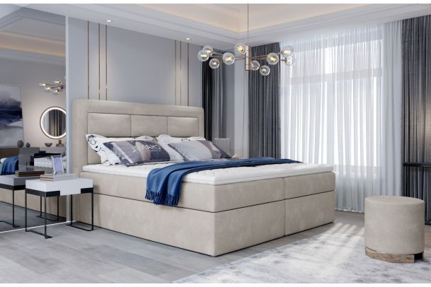 Boxspring κρεβάτι 180x200 - Vivre (Με κουτί αποθήκευσης)