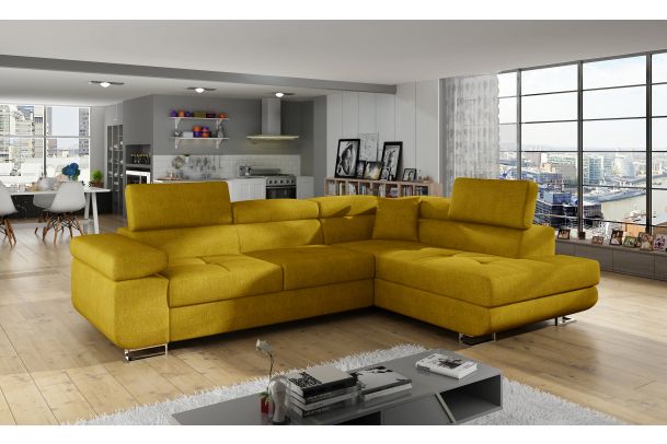 Corner sofa - Anton (Pull-out bed with storage box)