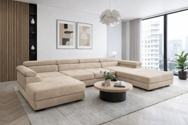 u shape sofa - cyprus limassol paphos - sofas cyprus