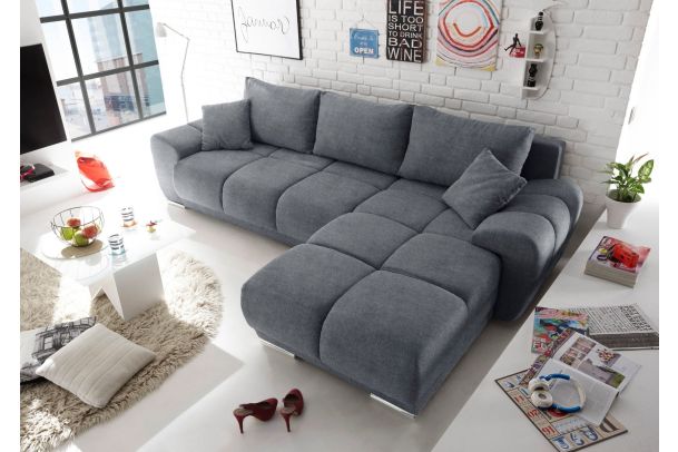 Corner sofa - Antone (Pull-out bed with storage box)