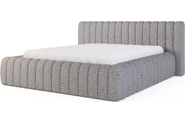 Kровать с обивкой - Bed Carilla, metal frame, gas lift, bedding box (Pаскладной с ящиком для белья)