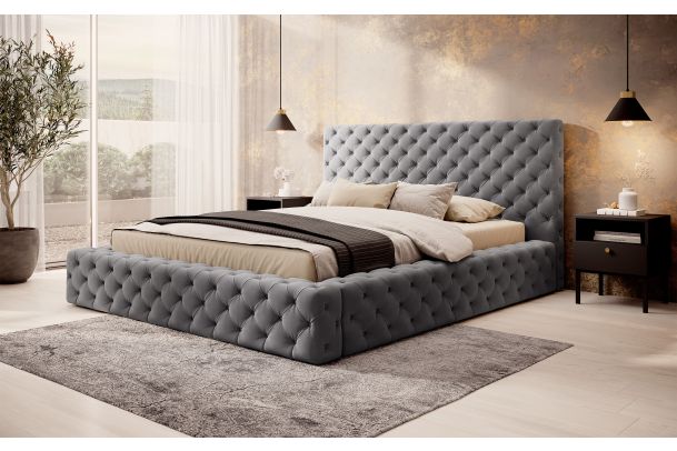 Υφασμάτινο κρεβάτι 160x200 - Princce (Με κουτί αποθήκευσης)