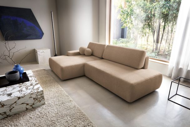 Corner sofa - Bouli (Pull-out bed with storage box)