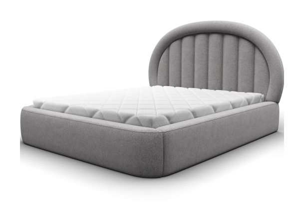 Kровать с обивкой - Bed Tapedo, metal frame, gas lift, storage compartment (Pаскладной с ящиком для белья)