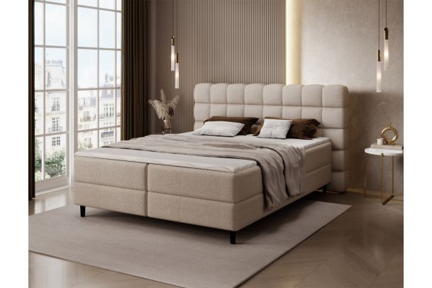 Boxspring bed 160x200 - Camma (With storage box)