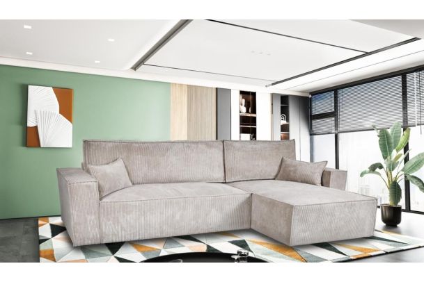 Corner sofa - Charlotte (Pull-out with storage box)