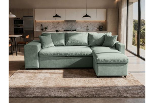 Corner sofa - Golf Plus (Pull-out bed with storage box)