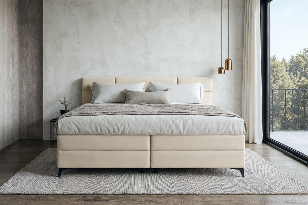 Boxspring bed 180x200 - Bonita (With storage box)