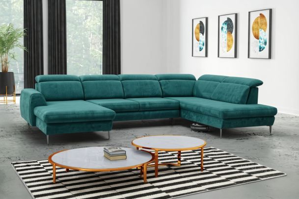 U shape sofa - Fancy (Pull-out bed with storage box)