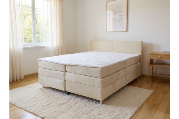 Boxspring bed 160x200 - Messina (With storage box)