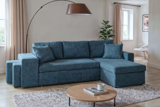 Corner sofa - Golf Plus (Pull-out bed with storage box)