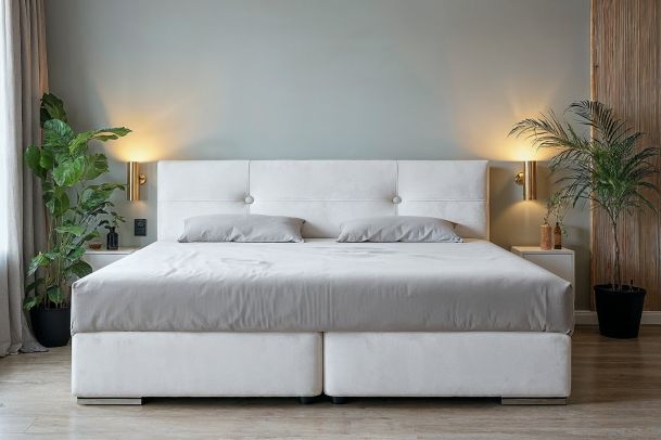 Boxspring bed 180x200 - Nubio (With storage box)