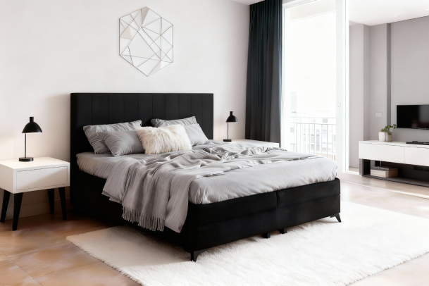 Boxspring bed 180x200 - Brevio (With storage box)