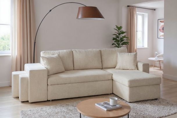 Corner sofa - Golf Plus (Pull-out bed with storage box)