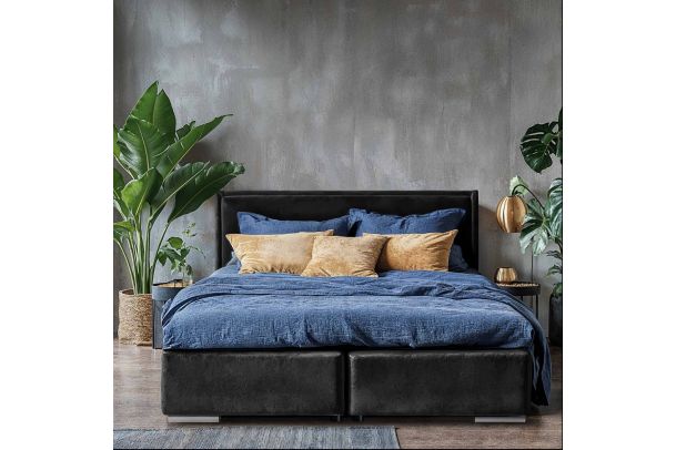 Boxspring bed 160x200 - Nord (With storage box)