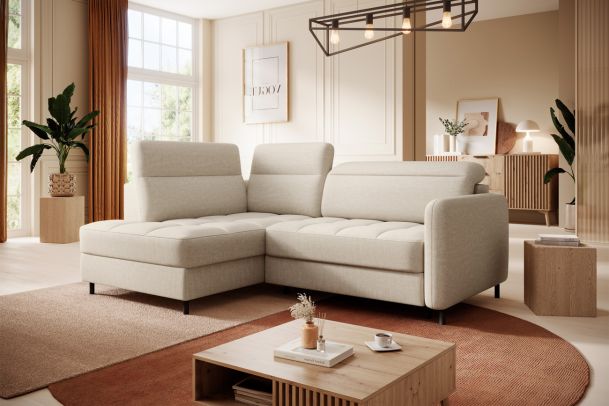 Corner sofa XL - Barea (Pull-out with storage box)