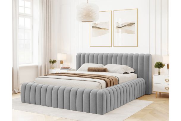 Upholstered bed - Carilla (With storage box)