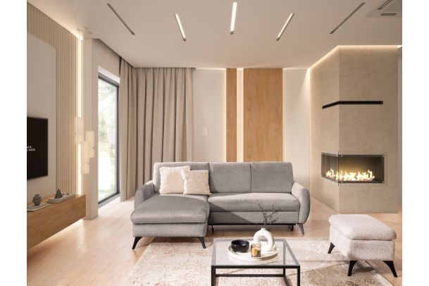 Corner sofa - Leni (Pull-out with storage box)