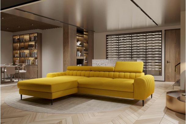 Corner sofa - Navas (Pull-out with storage box)