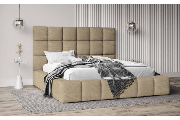 Upholstered bed 160x200 - Ozan (With storage box)