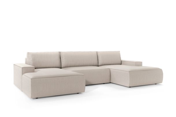 U shape sofa - Sherwood (Pull-out bed with storage box)