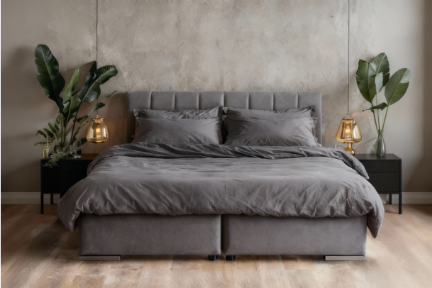 Boxspring bed 160x200 - Orio (With storage box)