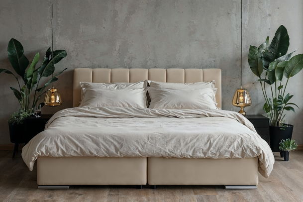 Boxspring bed 140x200 - Orio (With storage box)