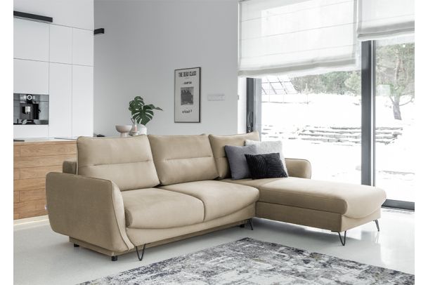 Corner sofa - Silva (Pull-out bed with storage box)