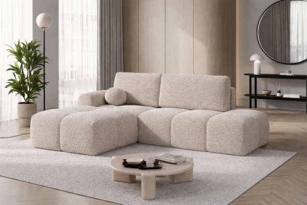 modern corner sofa beige