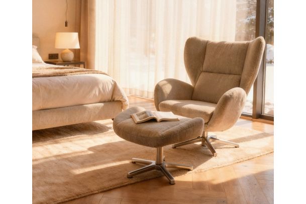 Chair - Tom Tailor with footstool