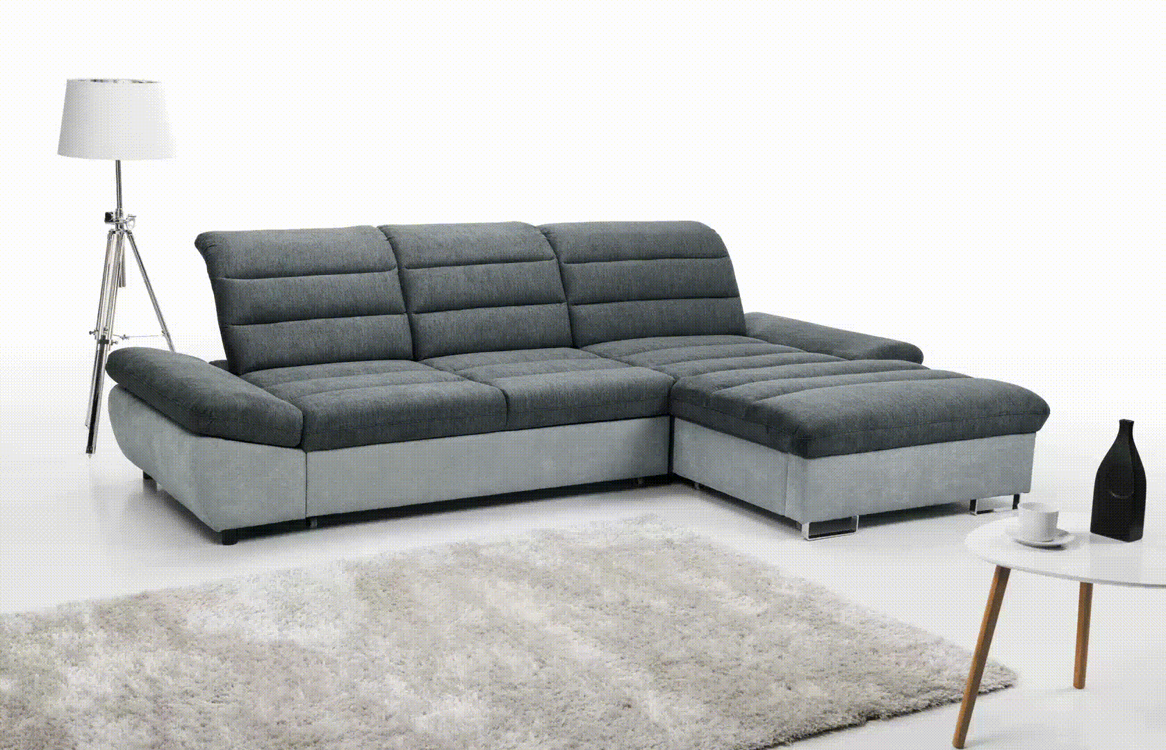 Roma-s-Velūrs - water block-Beige-Recamiere Rechts